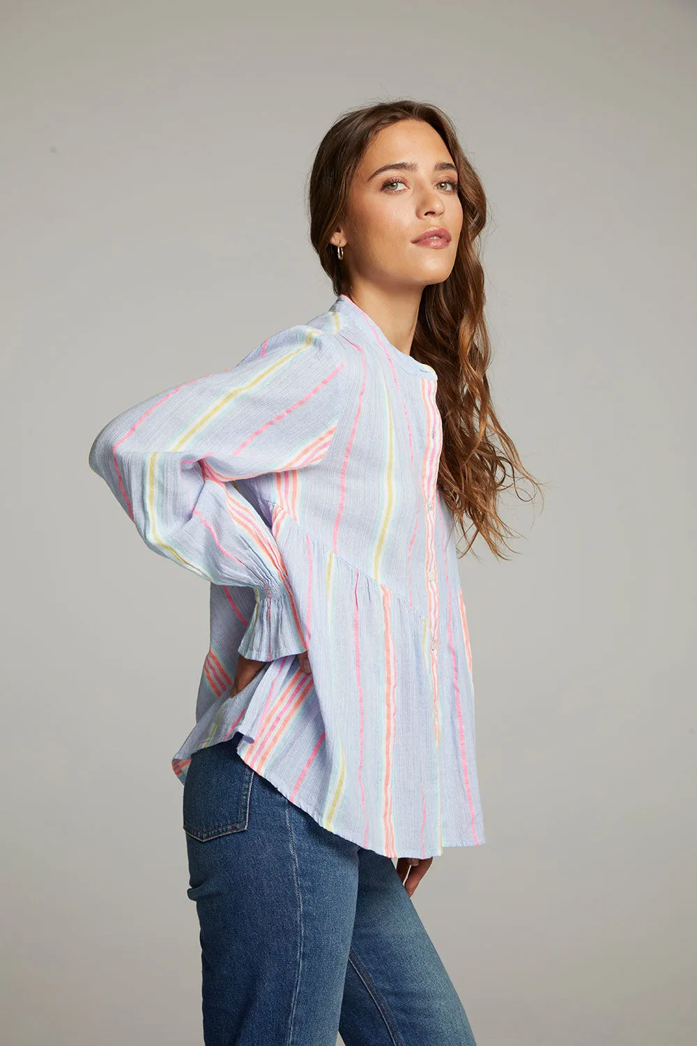 Dolphin South West Beach Stripe Button Down