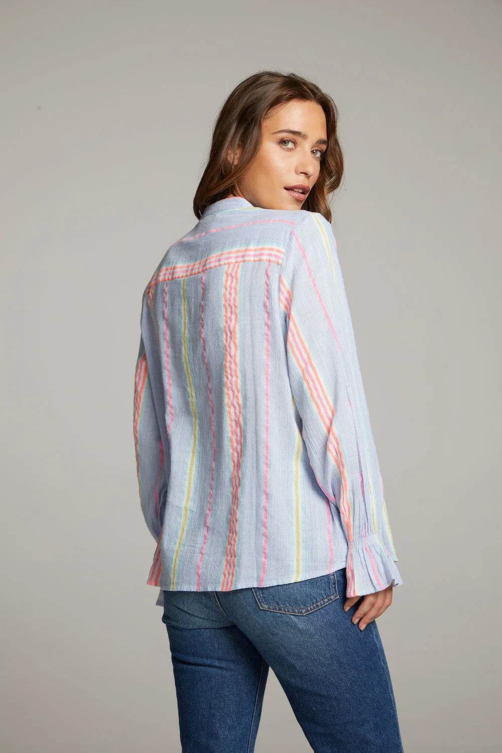 Dolphin South West Beach Stripe Button Down