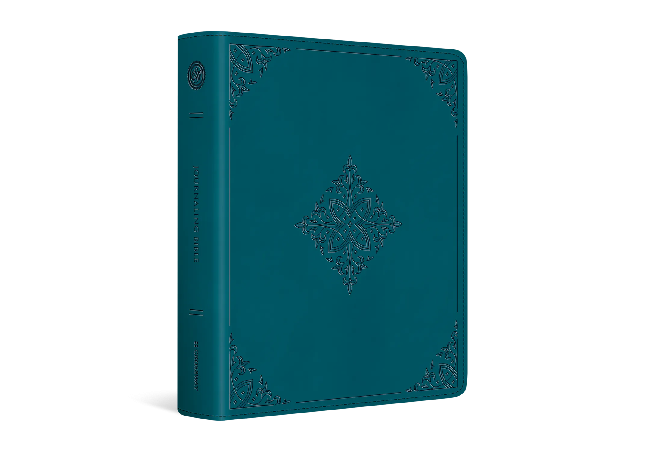 ESV Journaling Bible - TruTone®, Deep Teal, Fleur-de-lis Design