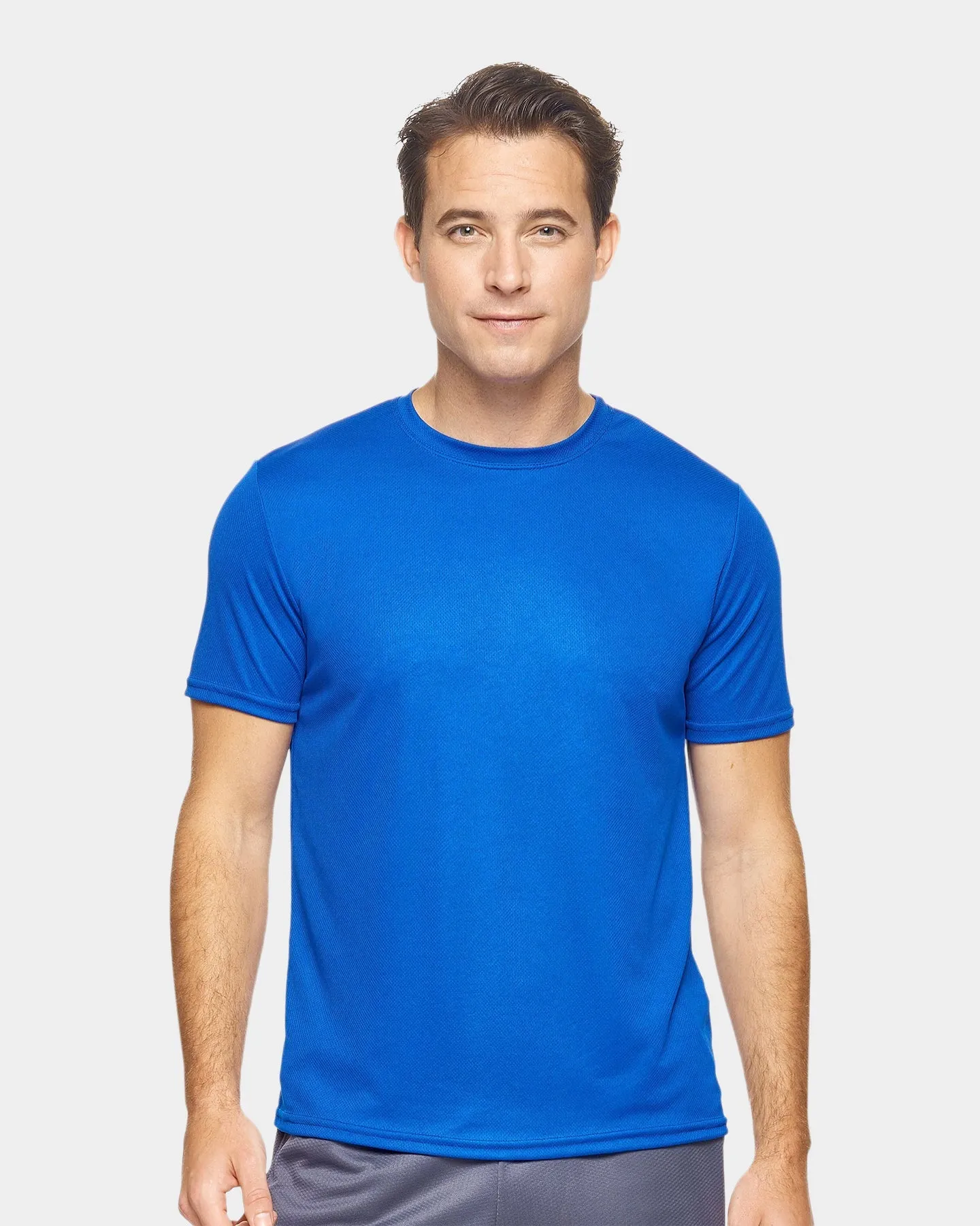 Expert Brand Oxymesh Men's Crewneck Performance T-Shirt Extended Sizes