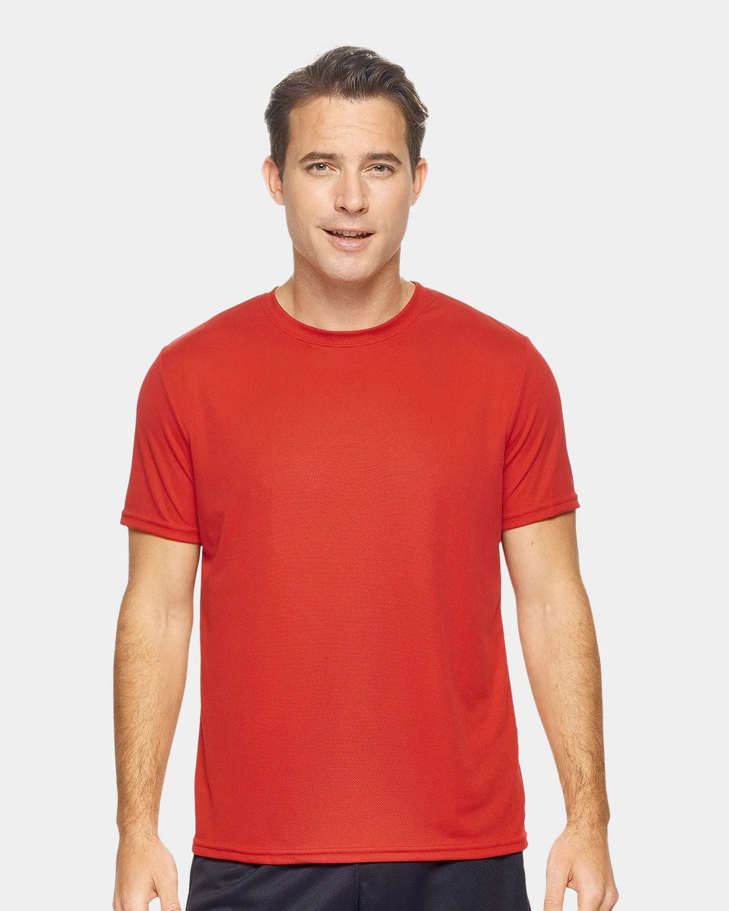 Expert Brand Oxymesh Men's Crewneck Performance T-Shirt Extended Sizes