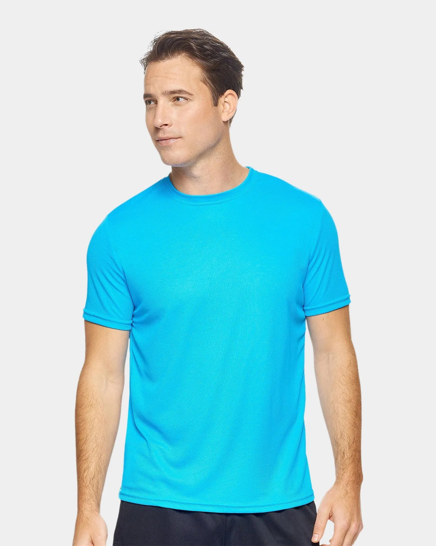 Expert Brand Oxymesh Men's Crewneck Performance T-Shirt Extended Sizes