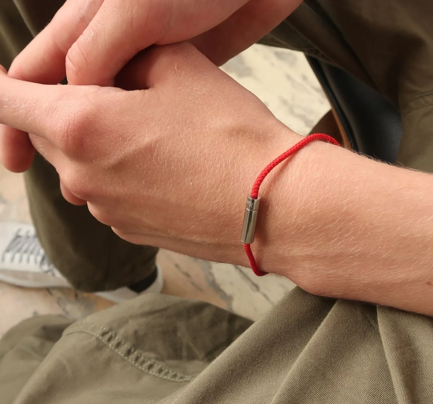 Fern Cord Bracelet | Red