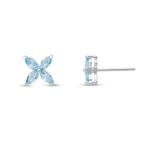 Flo Earrings (Aqua)