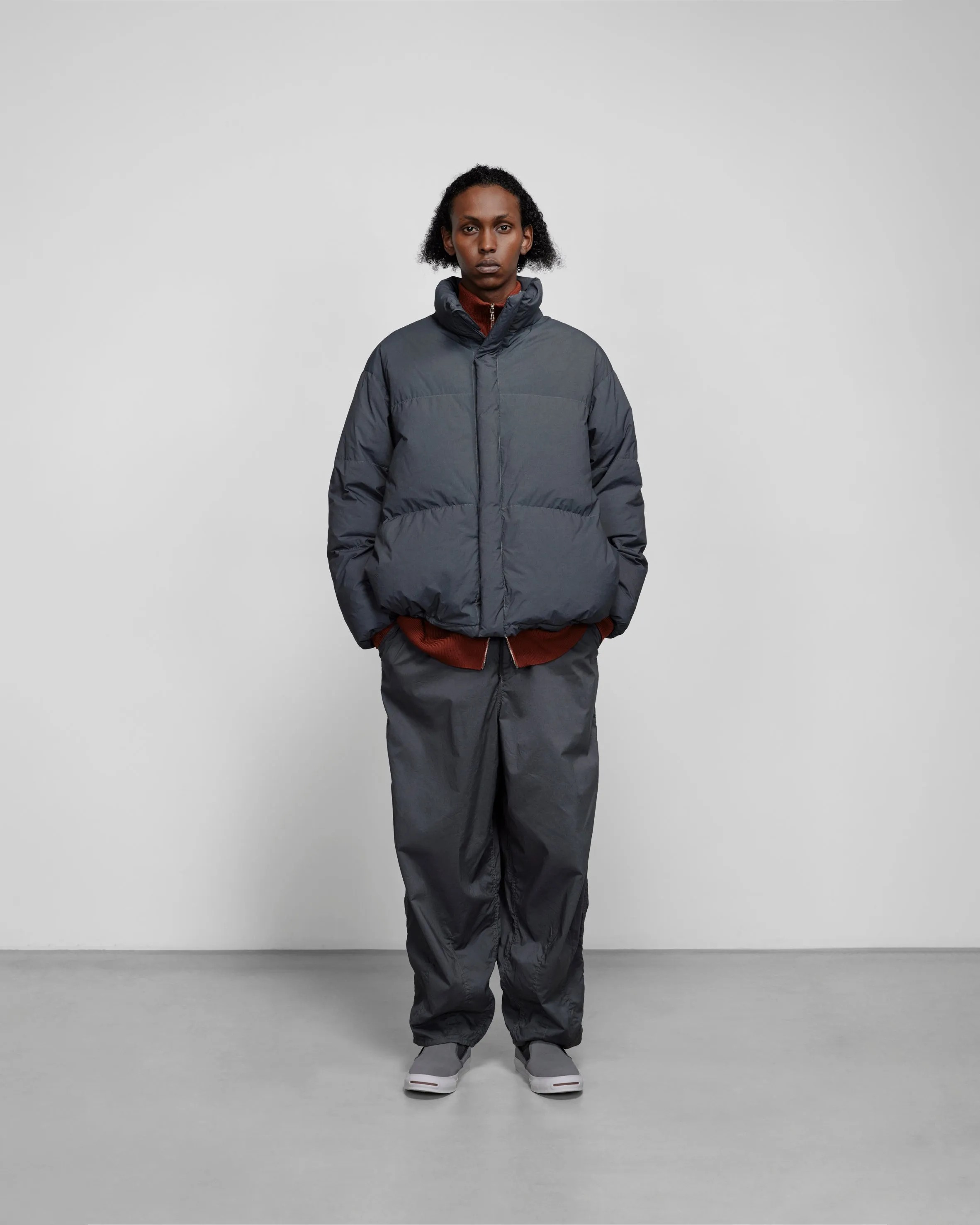 Garment Dyed Typewriter Parachute Pants