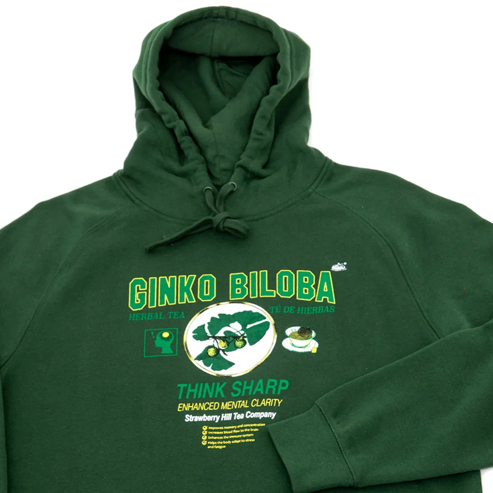 Ginko Biloba Hooded Sweatshirt (Pine)