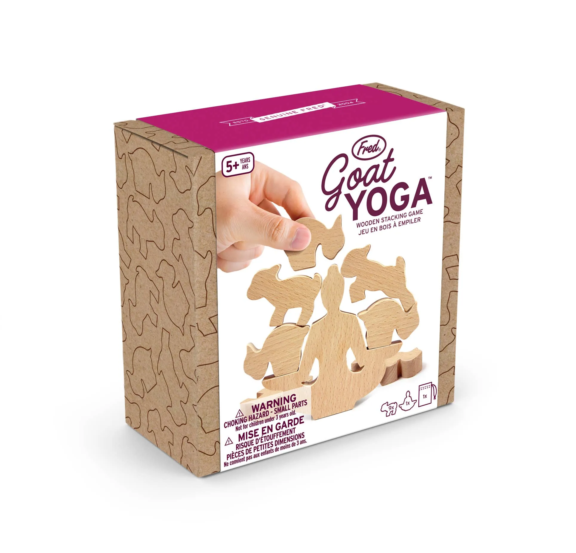 Goat Yoga Wooden Stacking Game