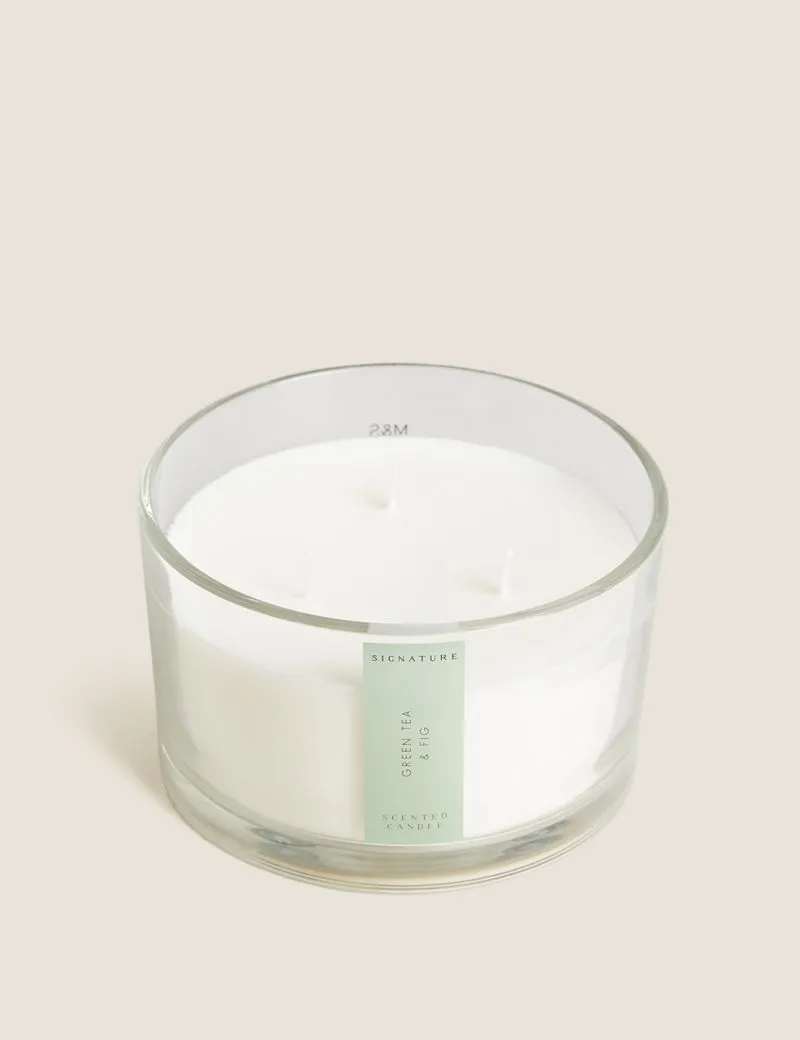 Green Tea & Fig 3 Wick Candle