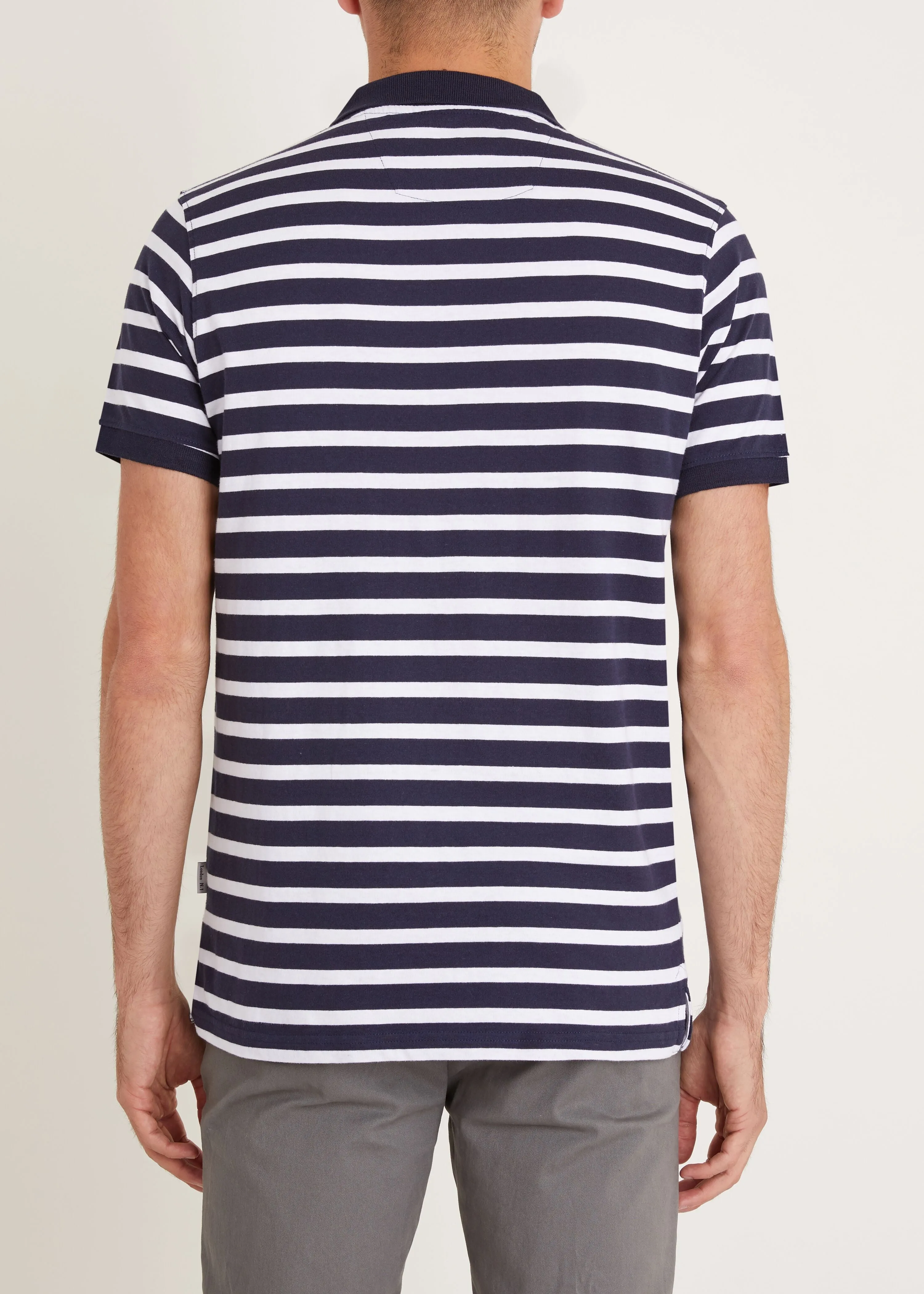 Gresley Polo Shirt - Navy/White