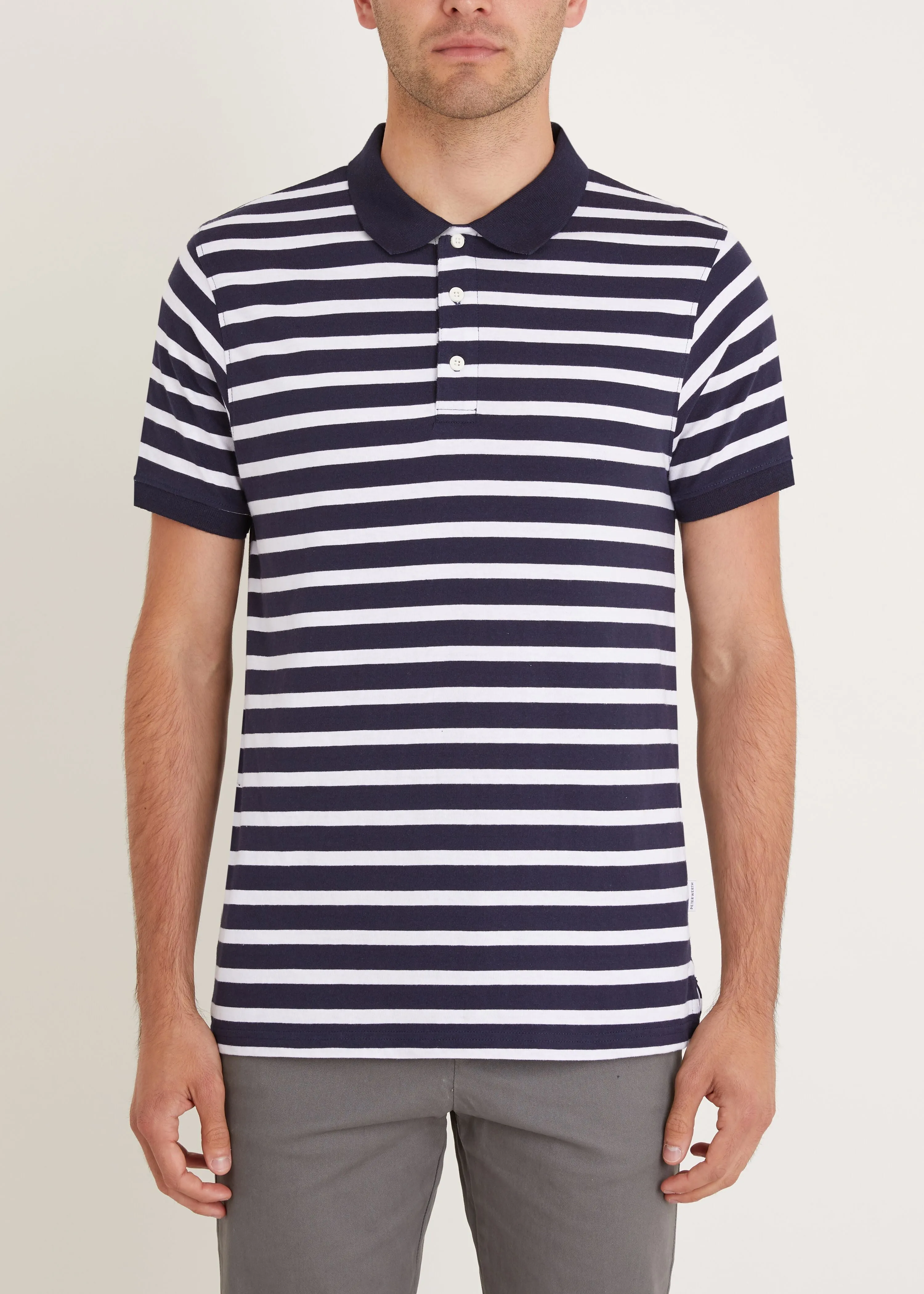 Gresley Polo Shirt - Navy/White