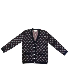 Gucci Men's Argyle Logo Cardigan