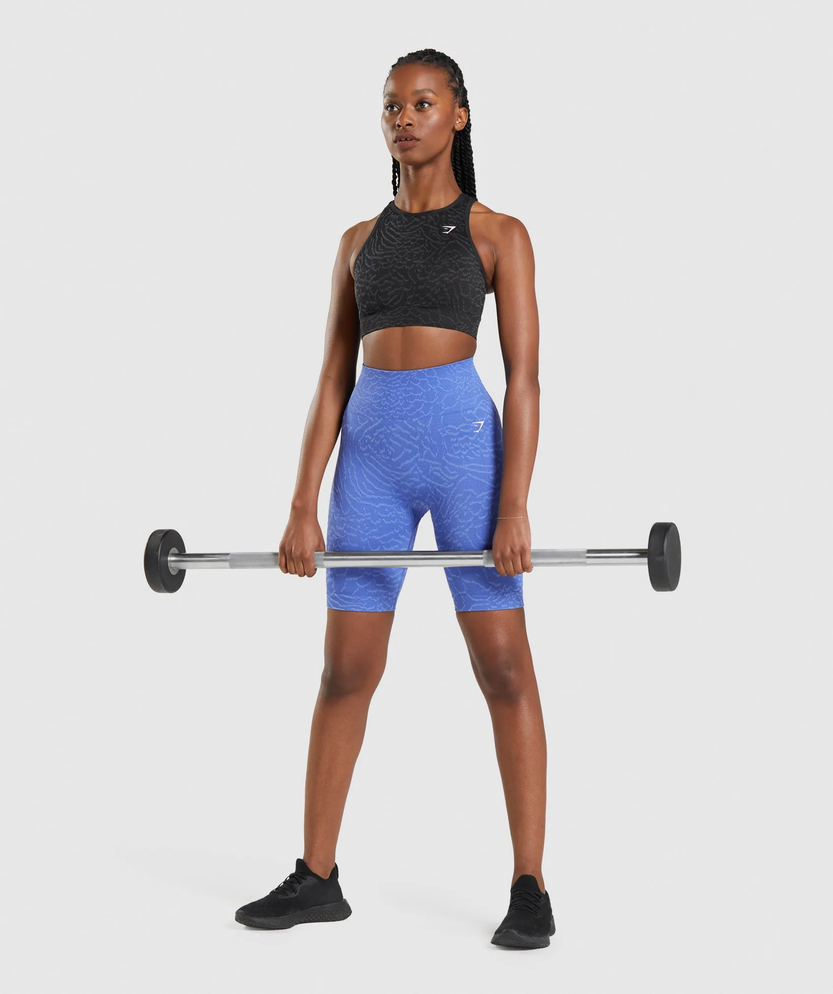 Gymshark Adapt Animal Seamless Cycling Shorts - Court Blue