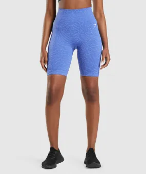 Gymshark Adapt Animal Seamless Cycling Shorts - Court Blue