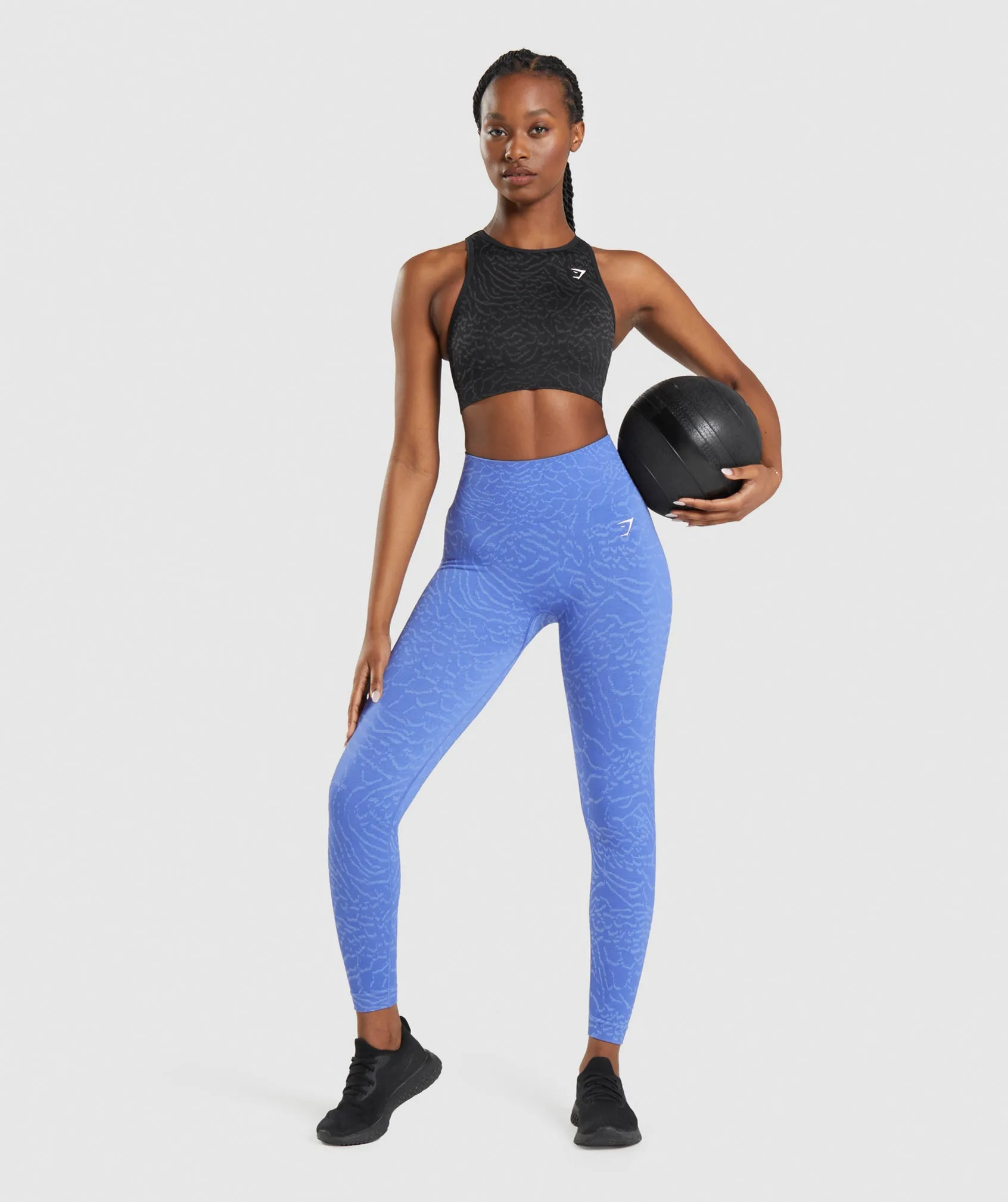 Gymshark Adapt Animal Seamless Leggings - Court Blue