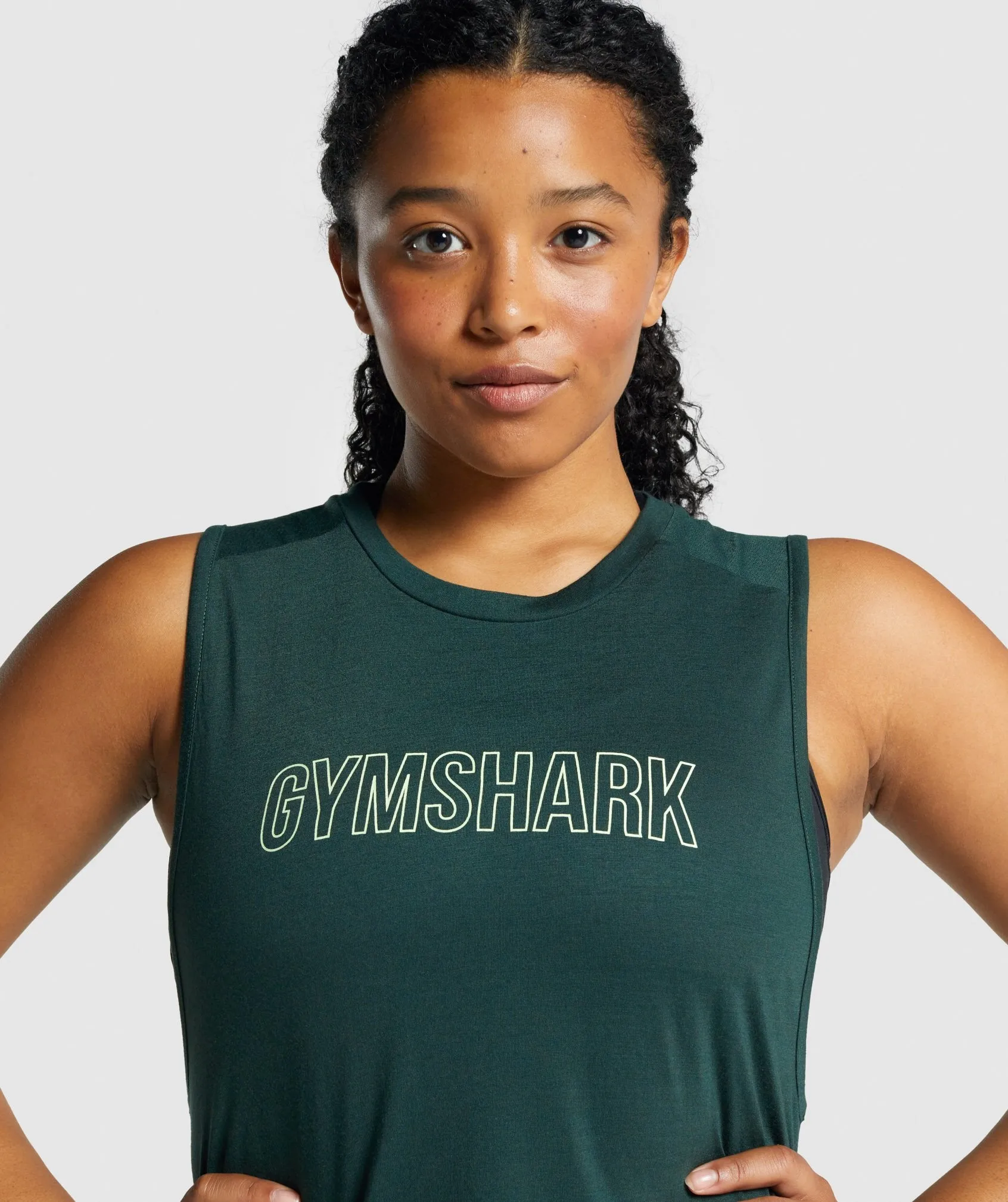 Gymshark Apollo Graphic Tank - Dark Green