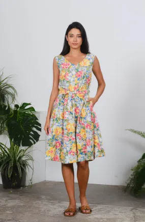 Hazel Dress in Botanical Print