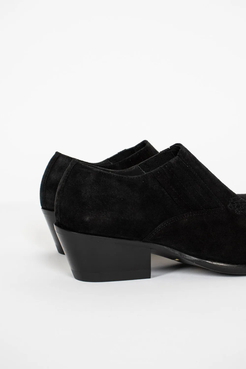 Heeled Papillon Shoe Suede