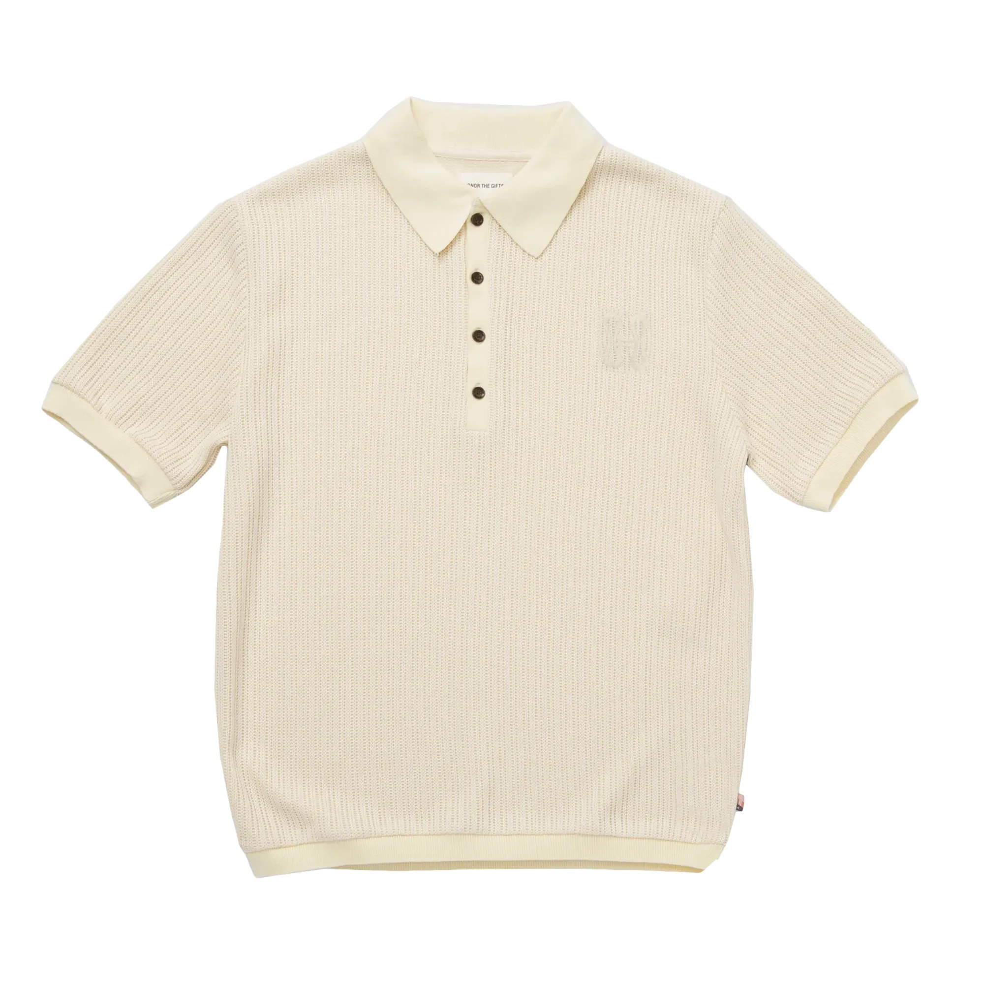 Honor The Gift Knit Polo Shirt Bone