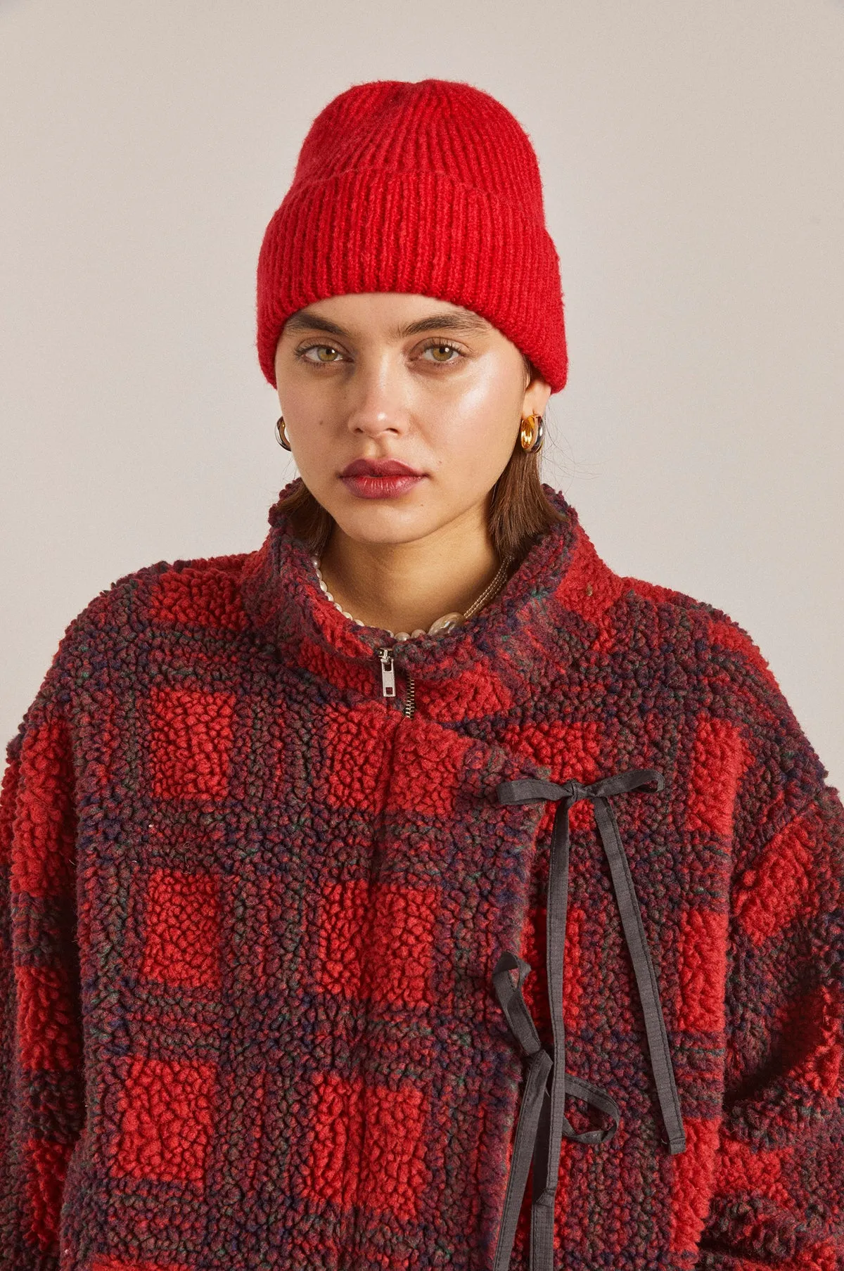 Ingrid Borg Jacket Red Check