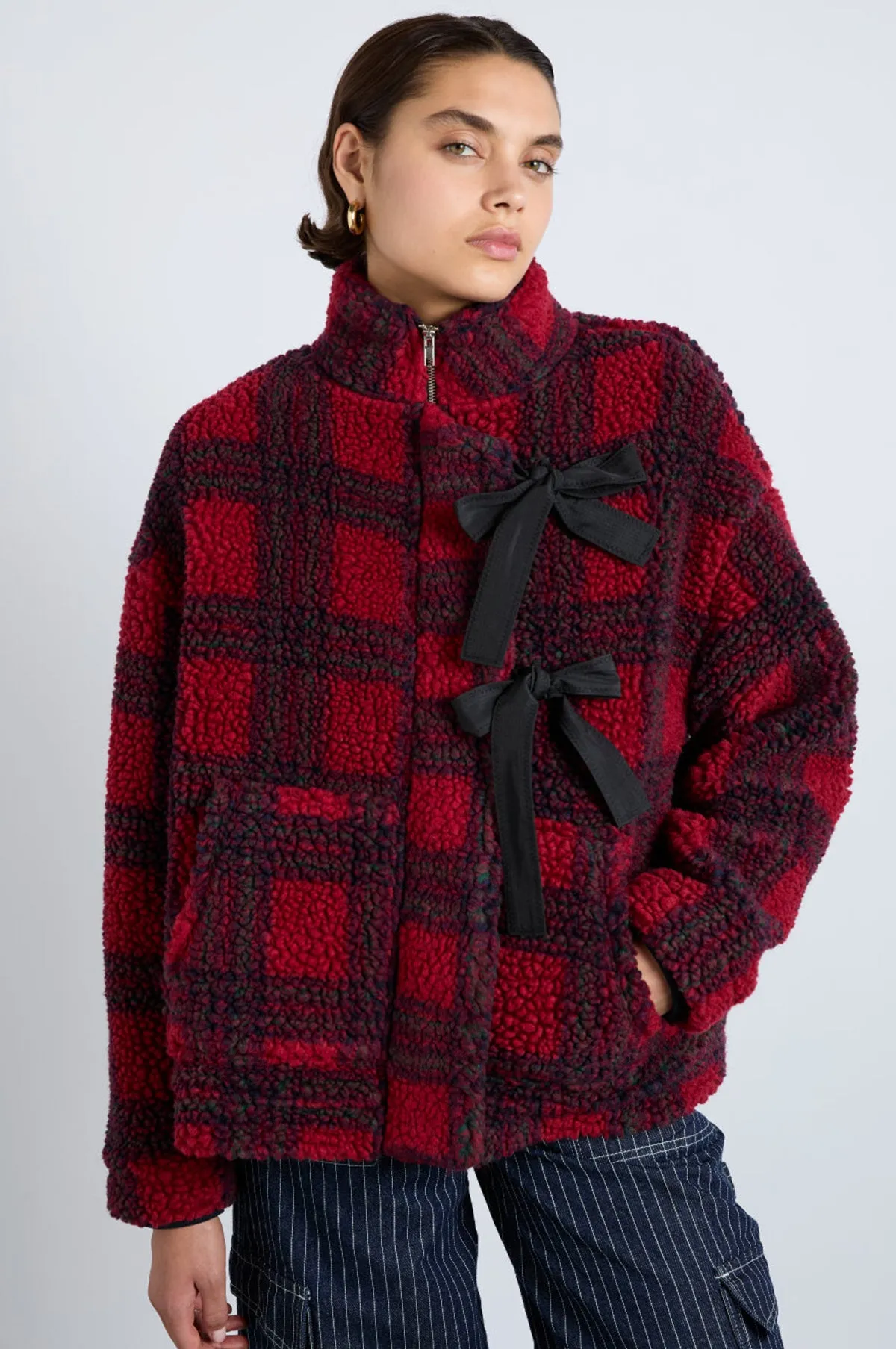 Ingrid Borg Jacket Red Check