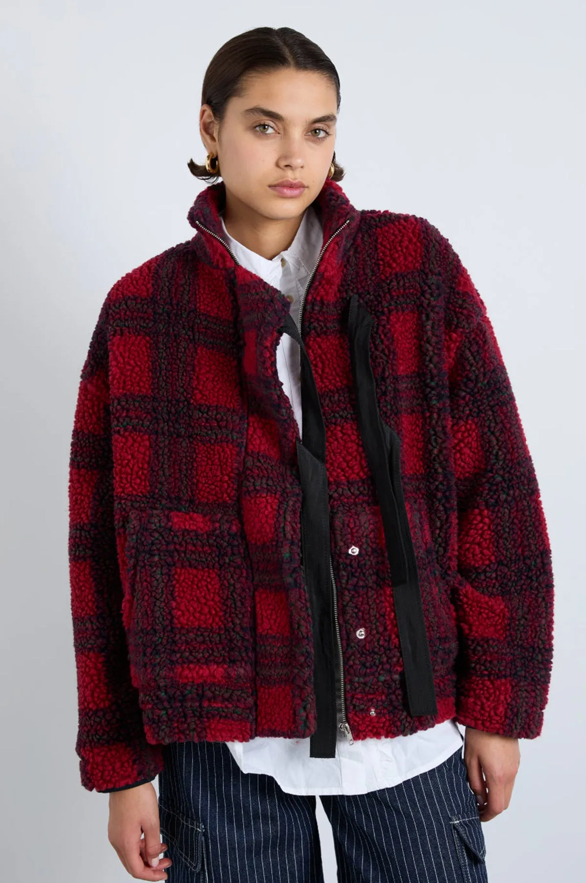 Ingrid Borg Jacket Red Check