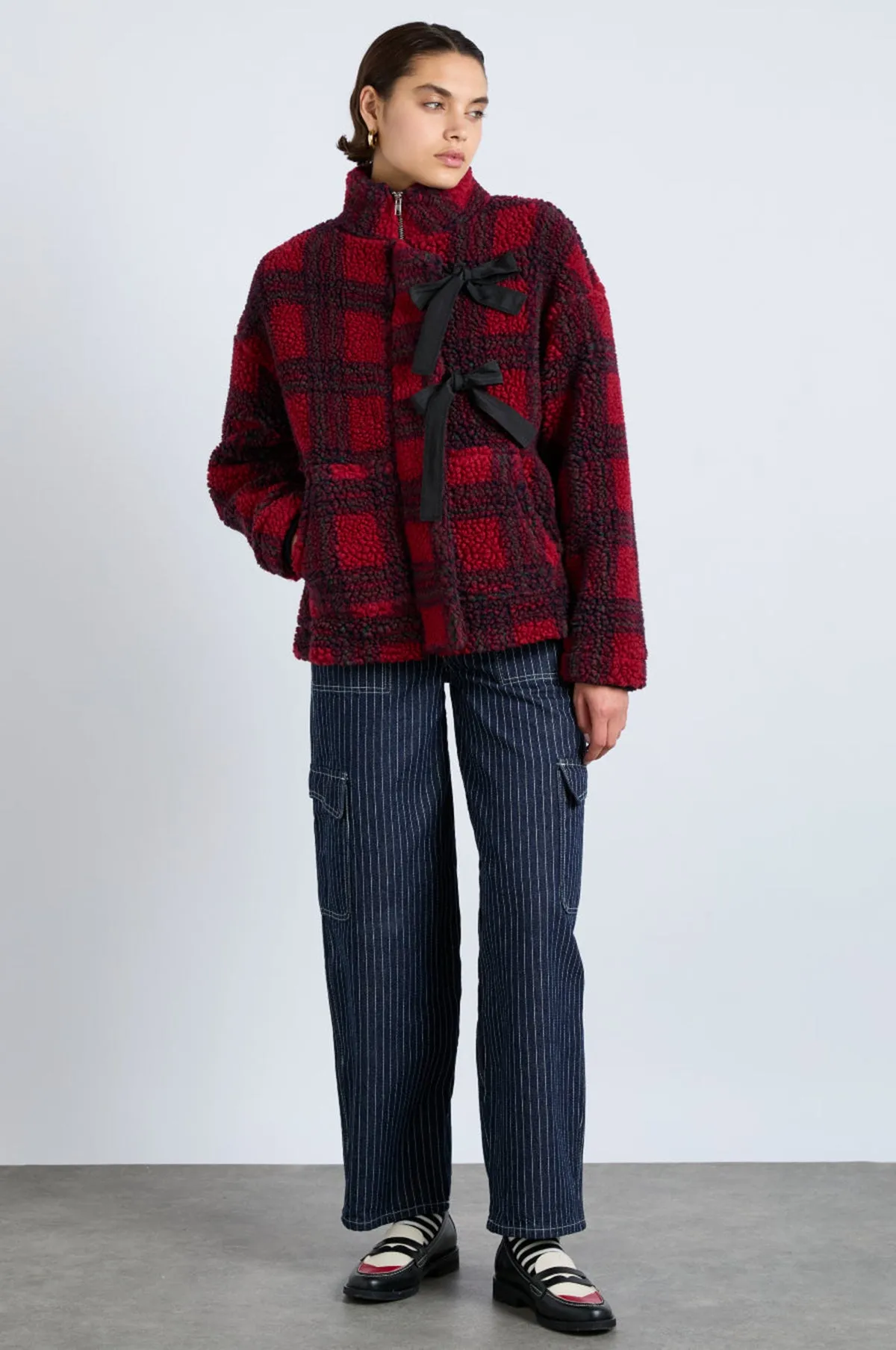 Ingrid Borg Jacket Red Check