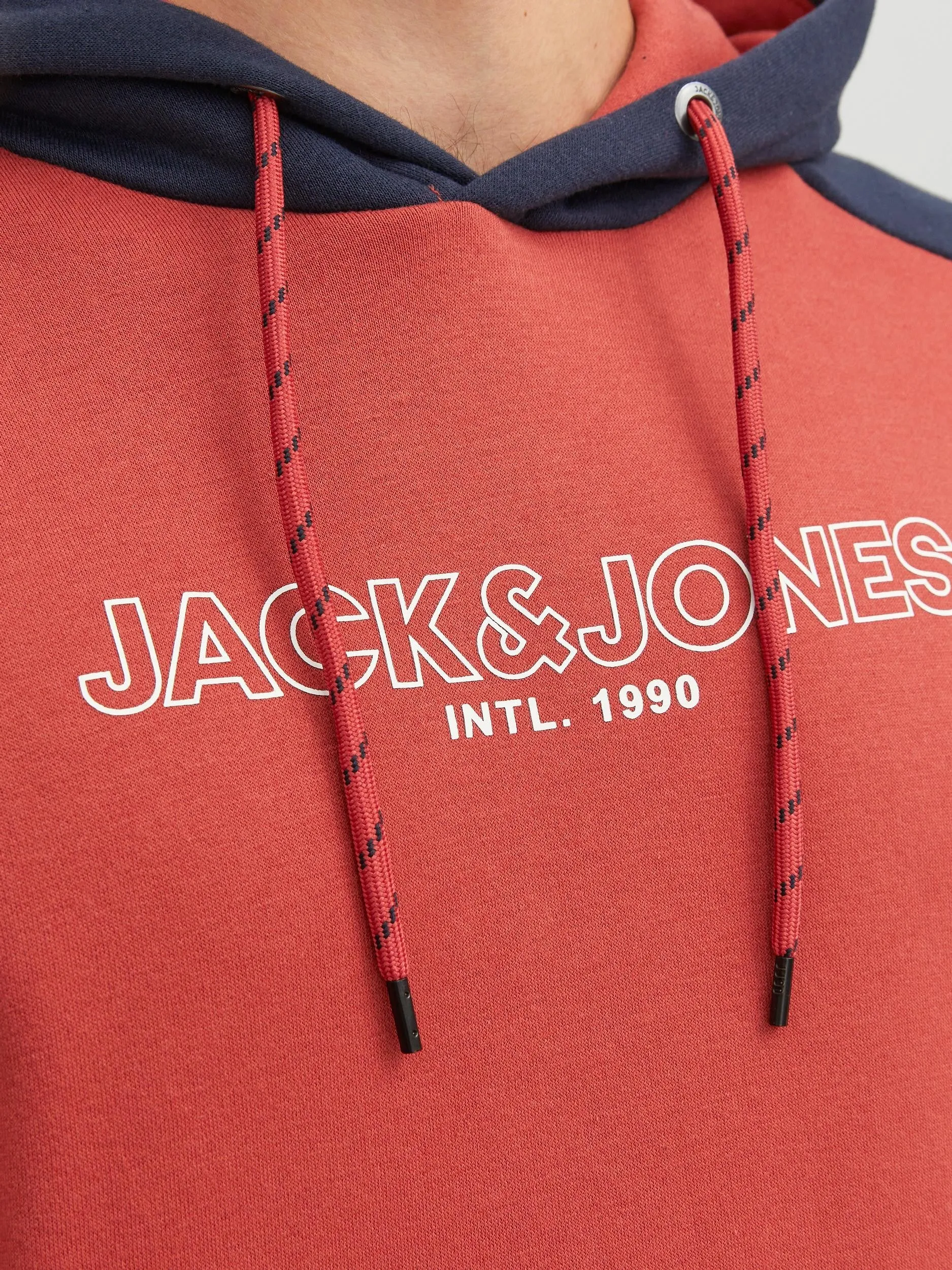 Jack & Jones Anker Hooded Sweatshirt-CINNABAR