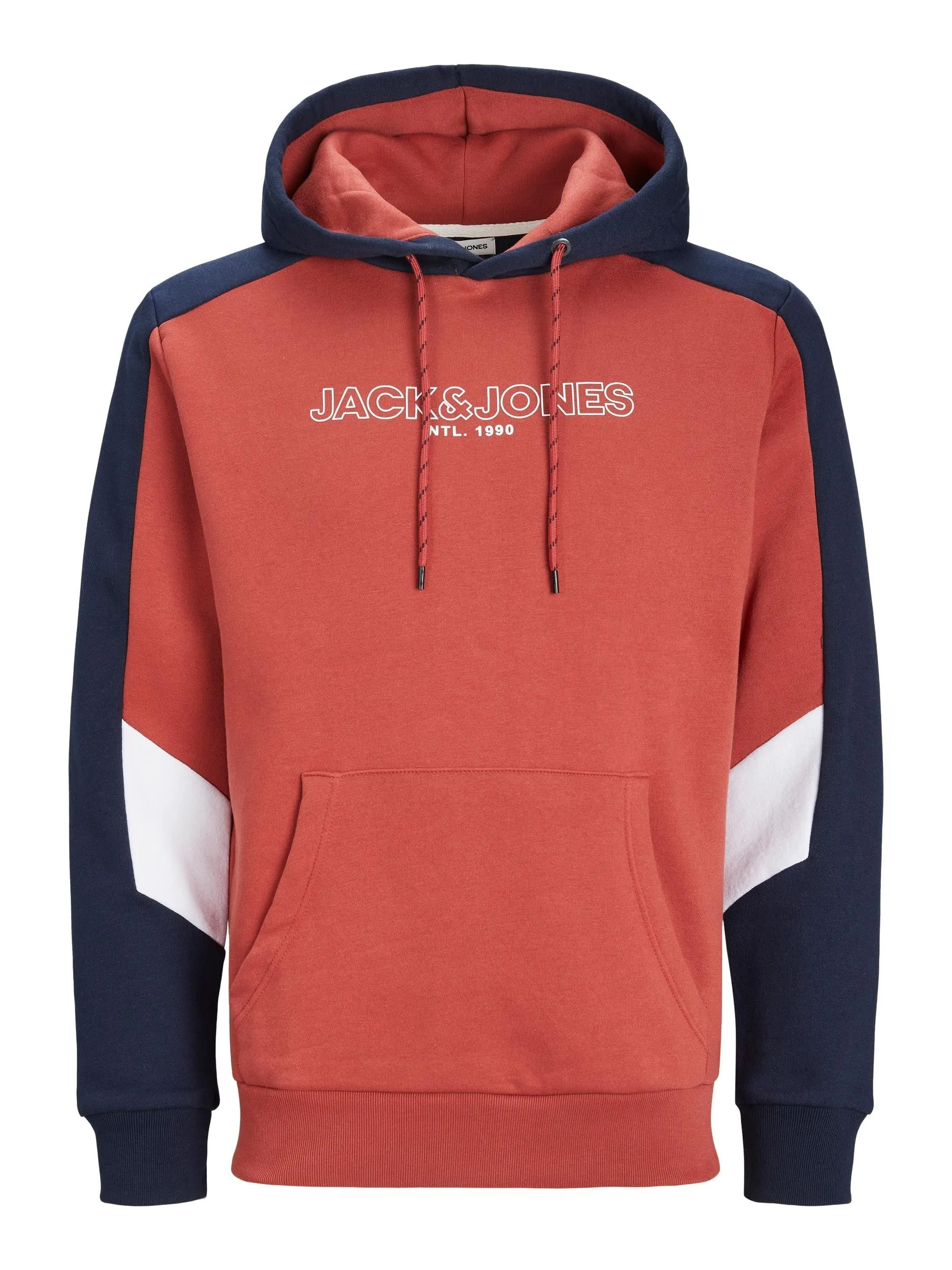 Jack & Jones Anker Hooded Sweatshirt-CINNABAR