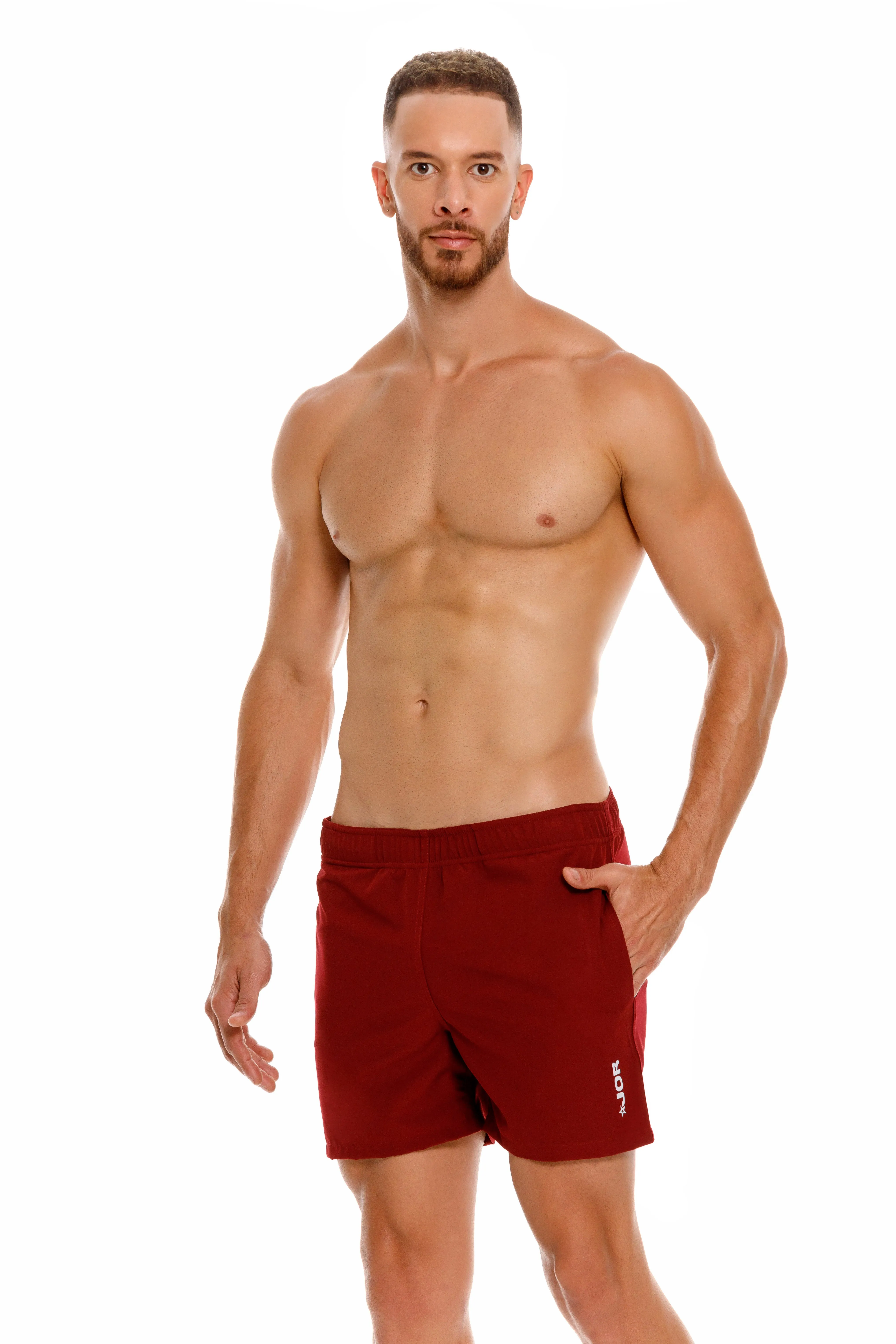 JOR Brixton 4" swim short wine