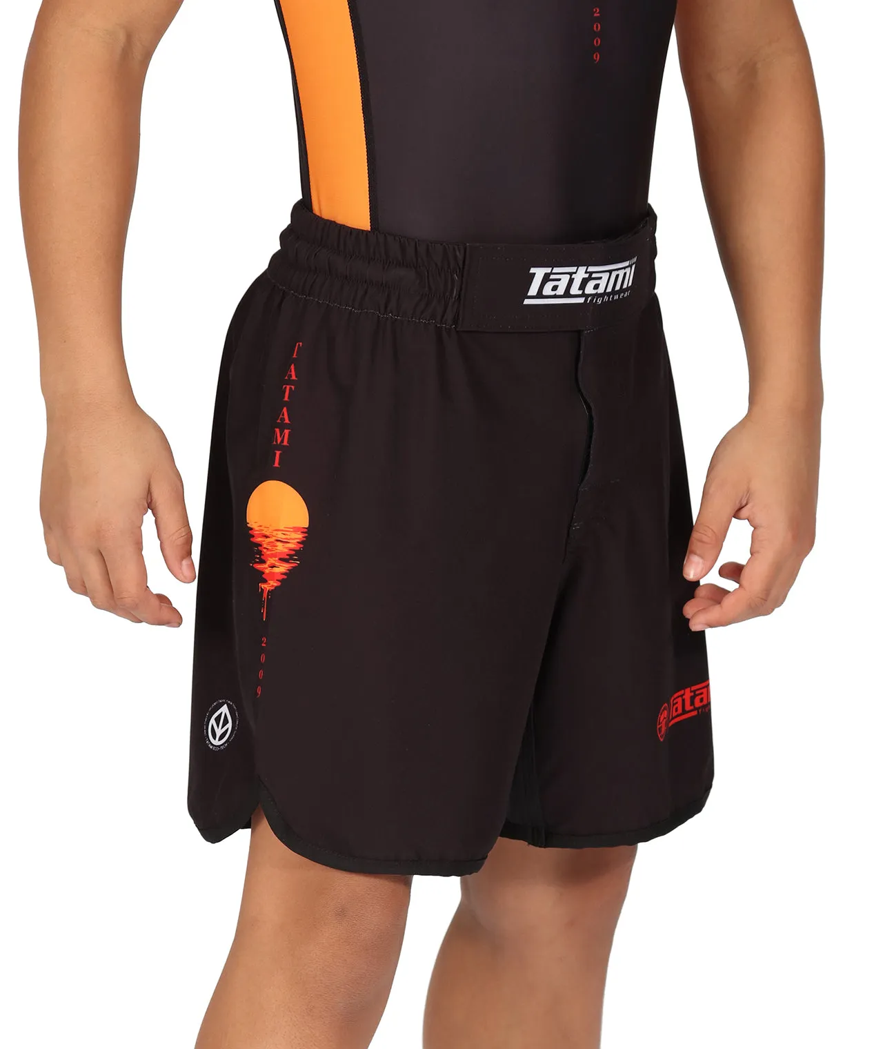 Kids Sunset Eco Tech Recycled Grappling Shorts