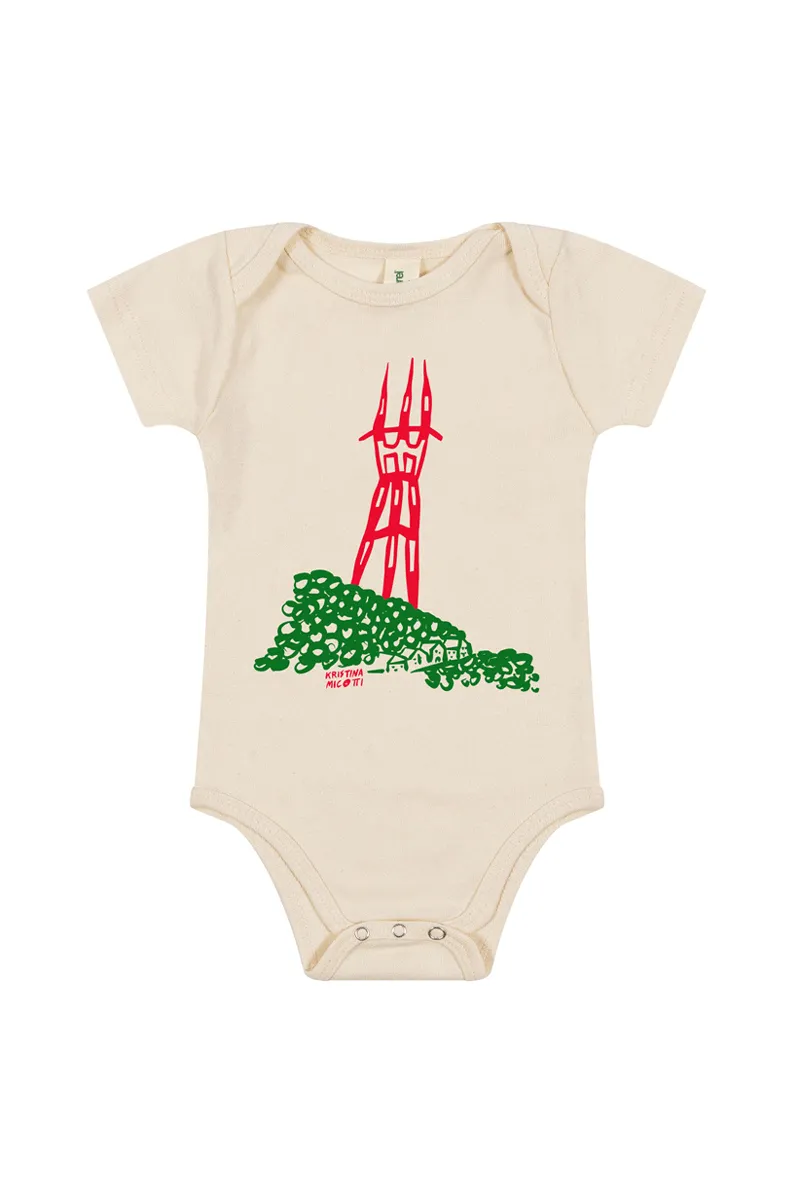 Kristina Micotti Sutro Tower Onesie - Natural