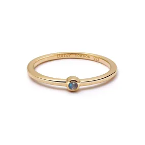 Labradorite Healing Stone Ring 18ct Gold Plate