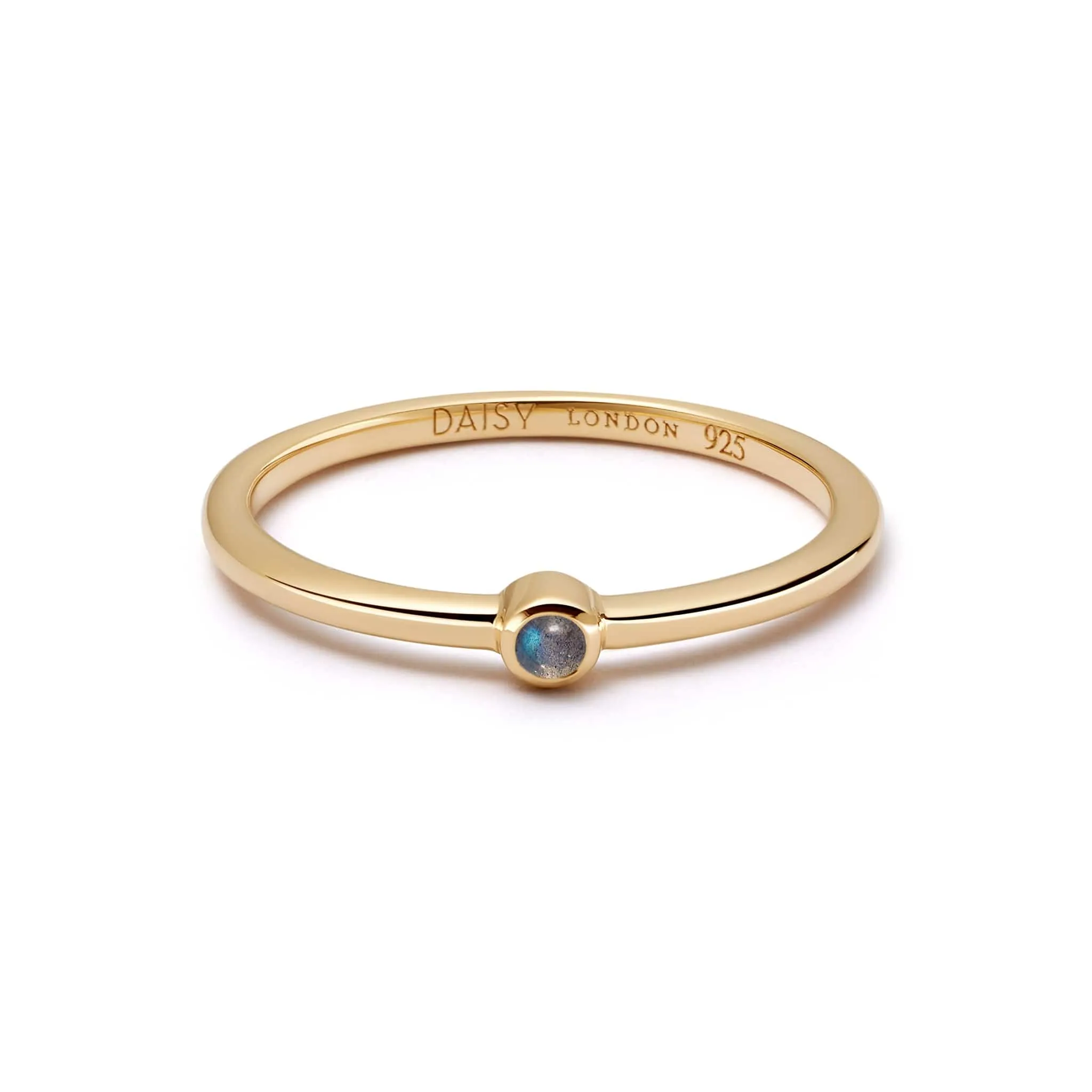 Labradorite Healing Stone Ring 18ct Gold Plate