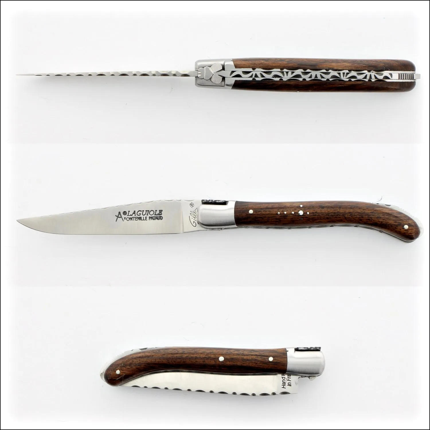 Laguiole XS 9 cm Guilloche Desert Ironwood