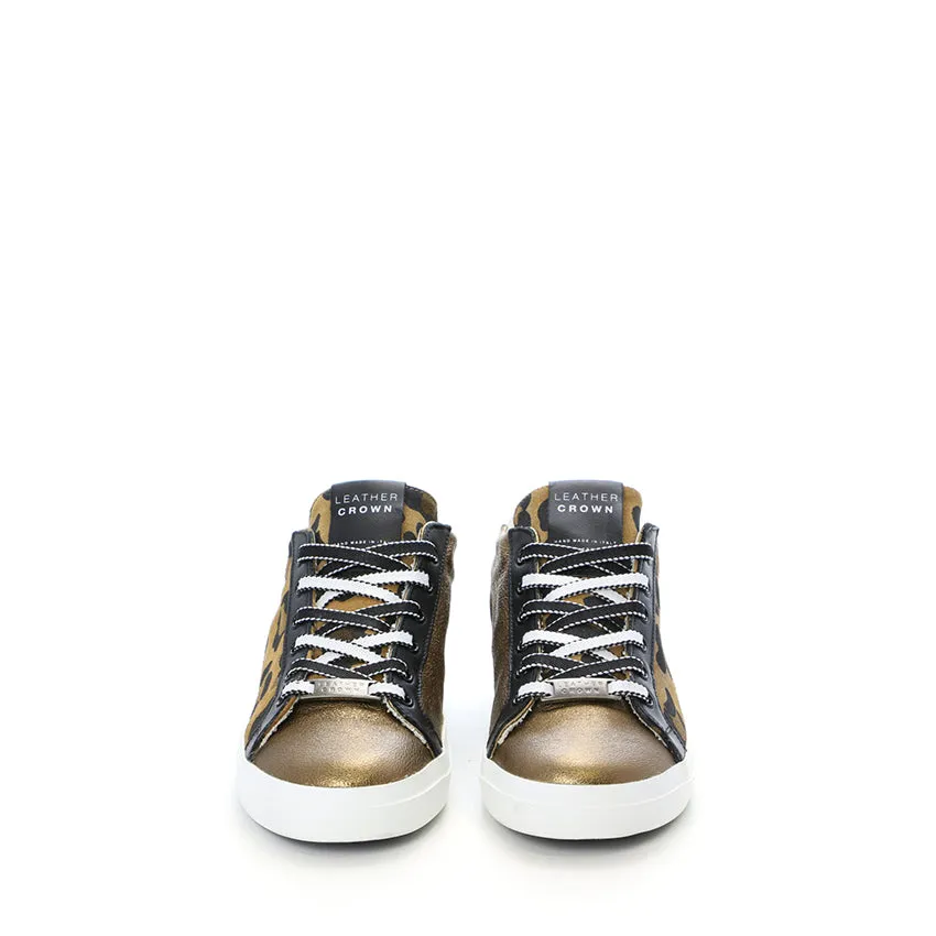 LEATHER CROWN SNEAKERS W136-410