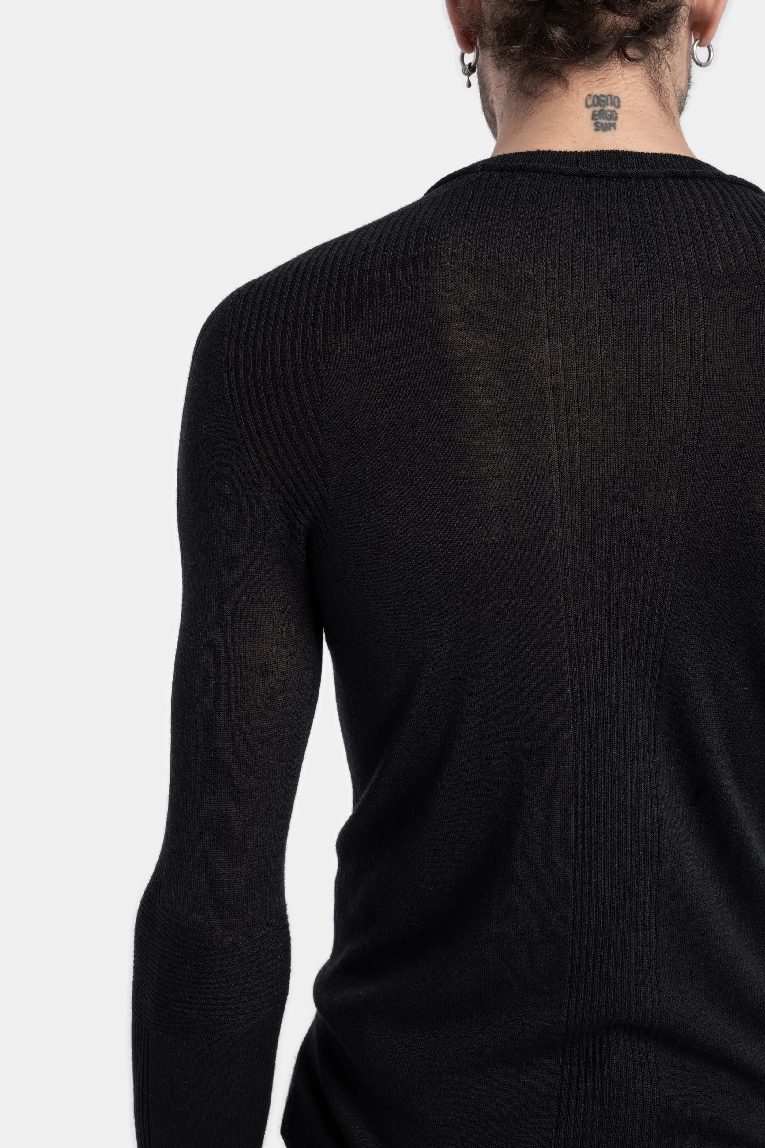 Lightweight wool knit sweater