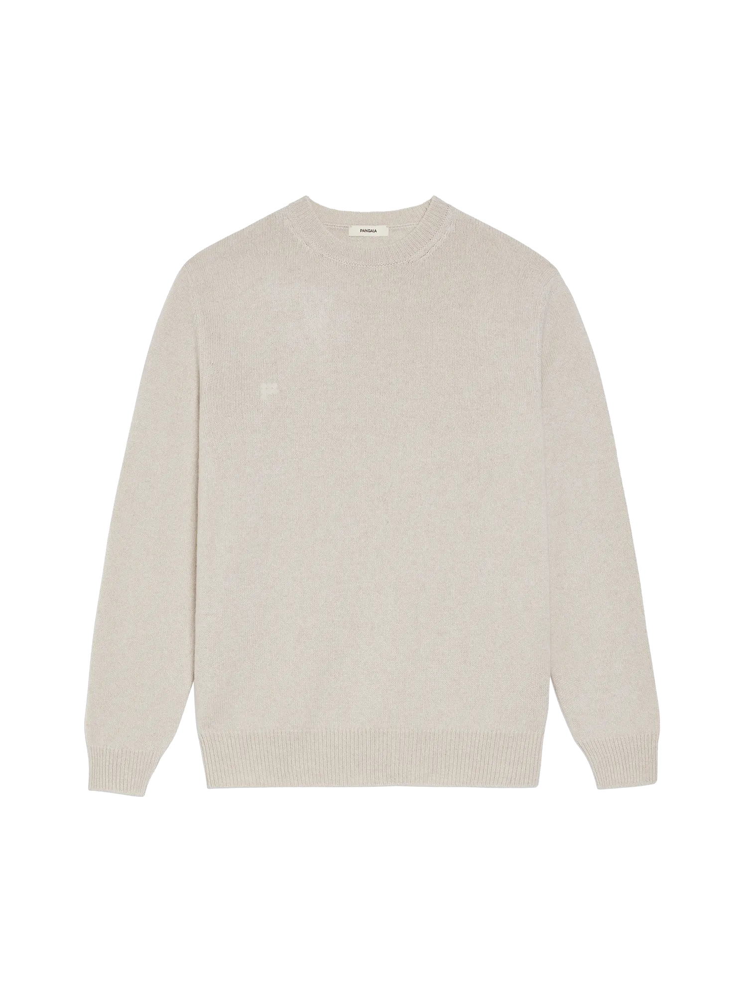 Mens Recycled Cashmere Crewneck Sweatshirt—oatmeal