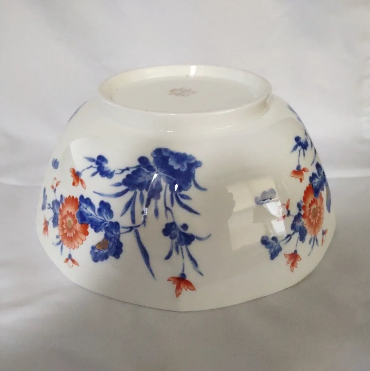 Mikasa Limited Edition T-152 Bone China Blue, Orange, Gold Floral 9" Bowl