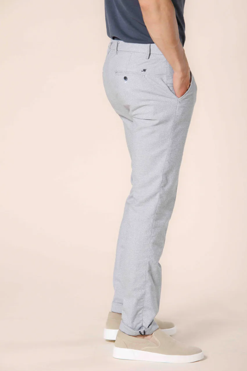 Milano Style pantalone chino uomo in cotone microstampa extra slim