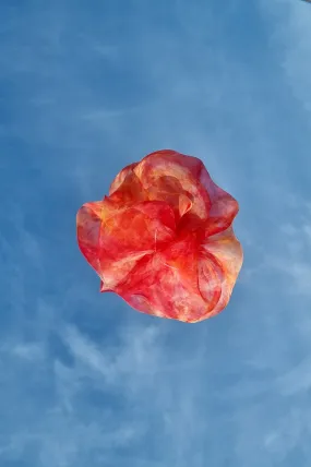 Mini Scrunchie in Tequila Sunrise Tie-Dye