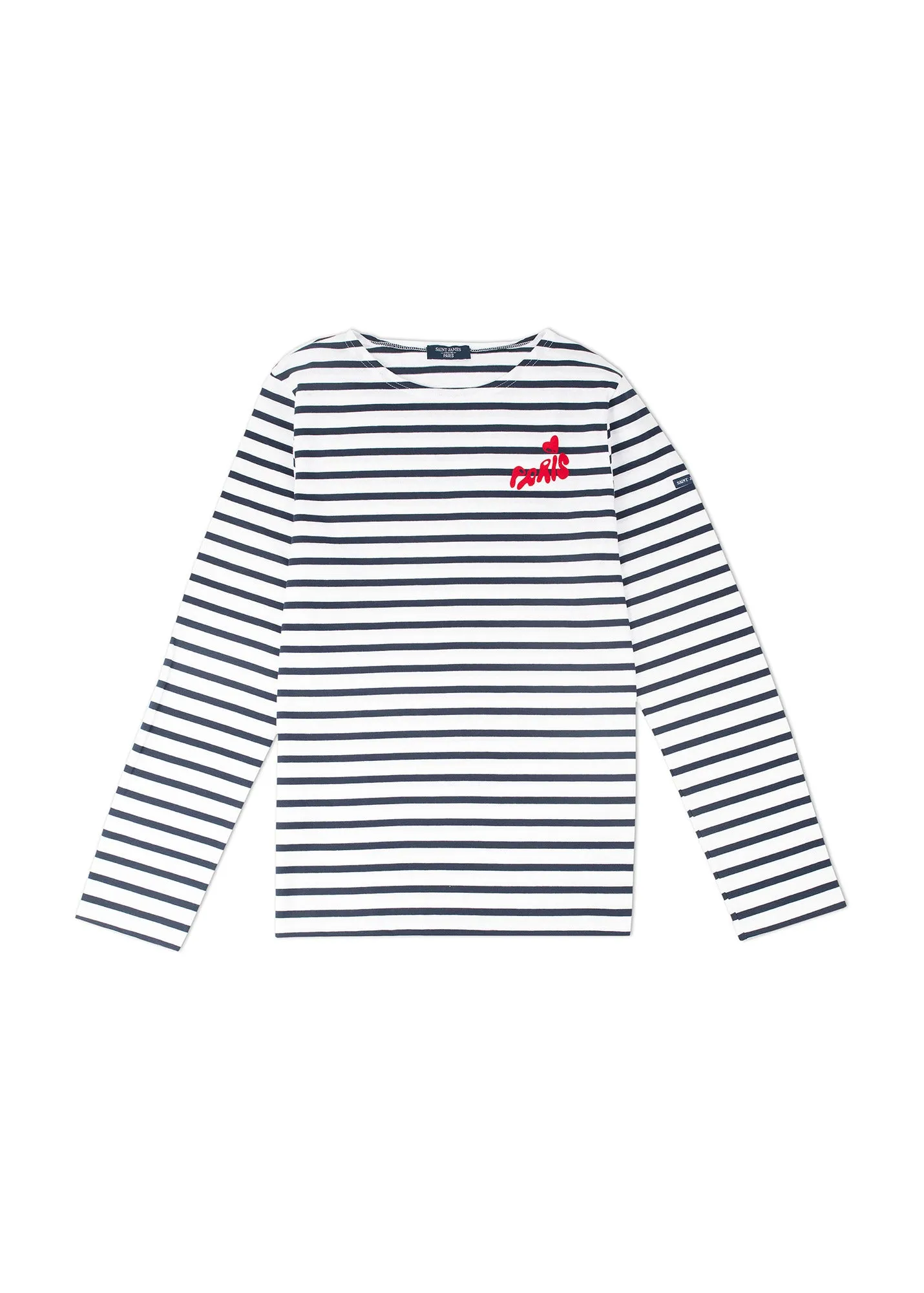 MINQUIERS PARIS - Authentic Breton Stripe Shirt| Soft Cotton | Men Fit  (WHITE / NAVY)