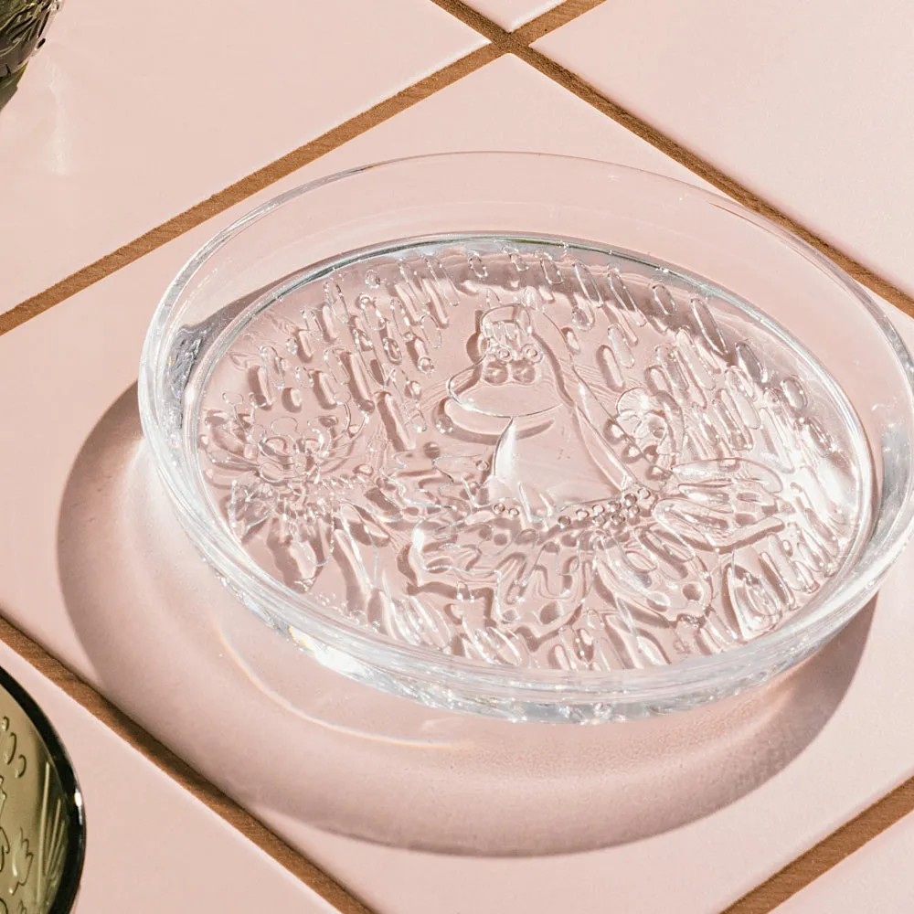 Moomin Clear Glass Plate - Moomin Arabia