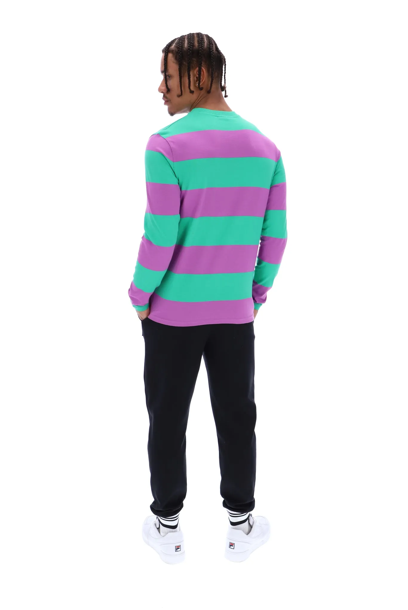 Morley Unisex Oversized Stripe Long Sleeved Pocket Tee