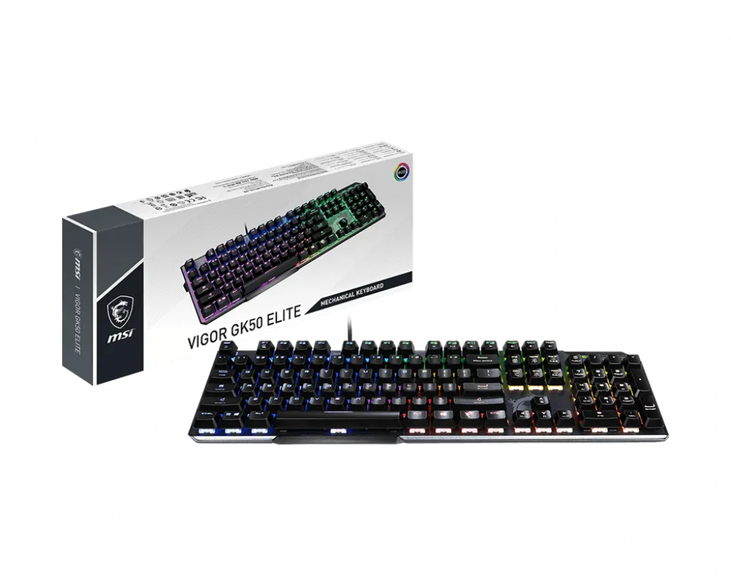 MSI Incent Gaming Tastatur VIGOR GK50 ELITE BW DE (QWERTZ) USB