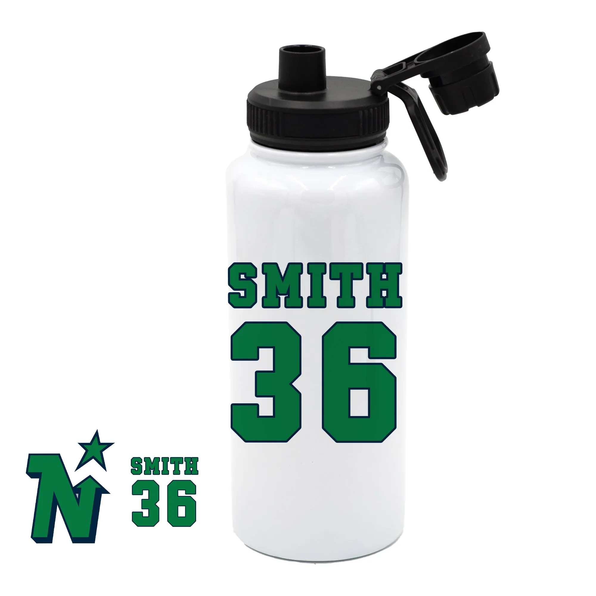 MUSKOKA NORTH STARS HOCKEY - Athlete 32oz Personalized Sport Water Bottle