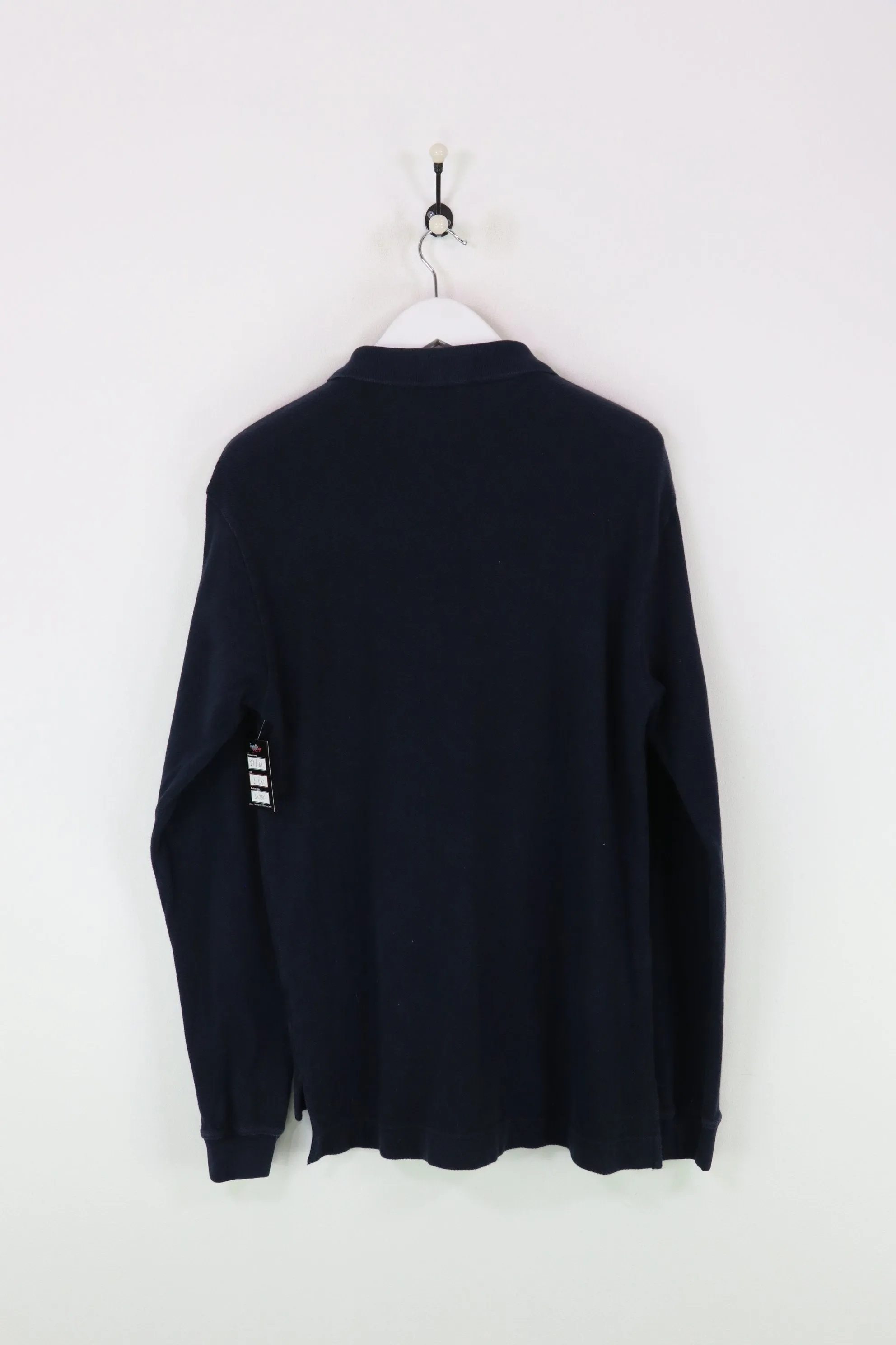 Nautica L/S Polo Shirt Navy Large