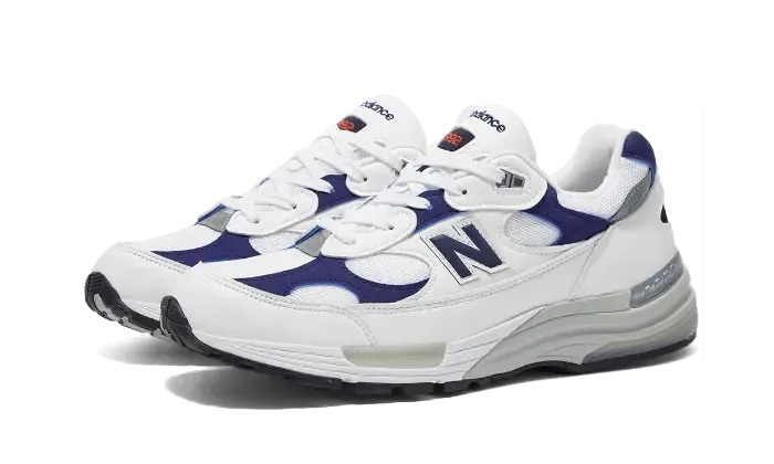 New Balance 992 White Navy