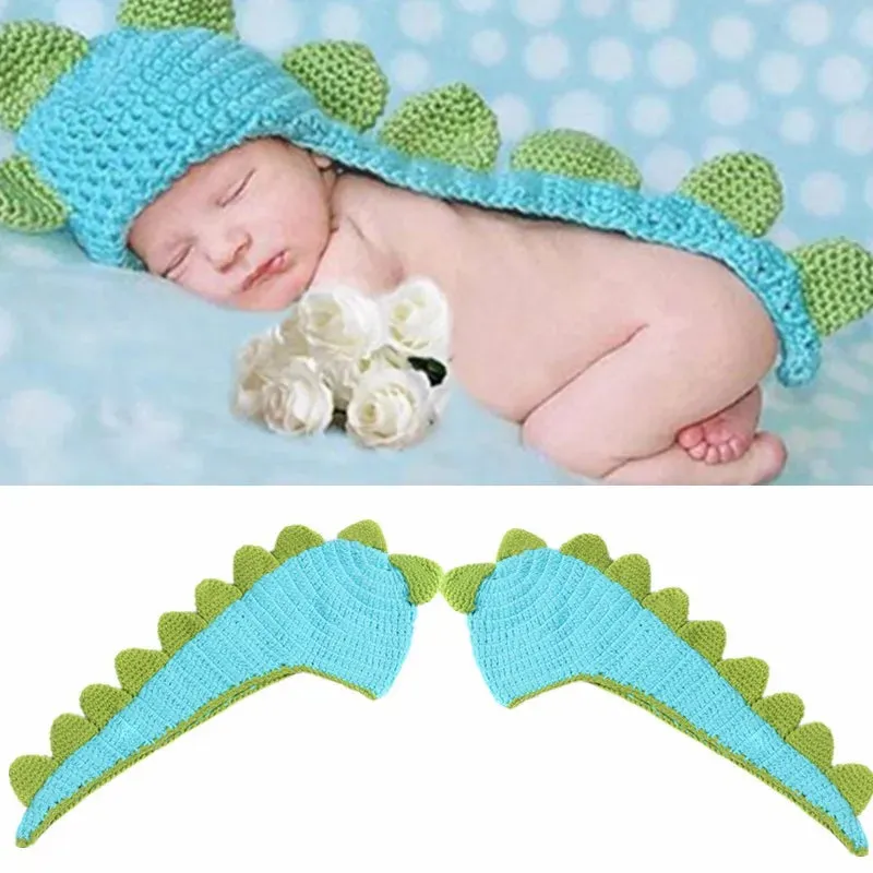 Newborn Photography Props Blanket With Hat, Crochet Animals Outfit, Baby Photo Accessories Girl Boy Knitted Outfit