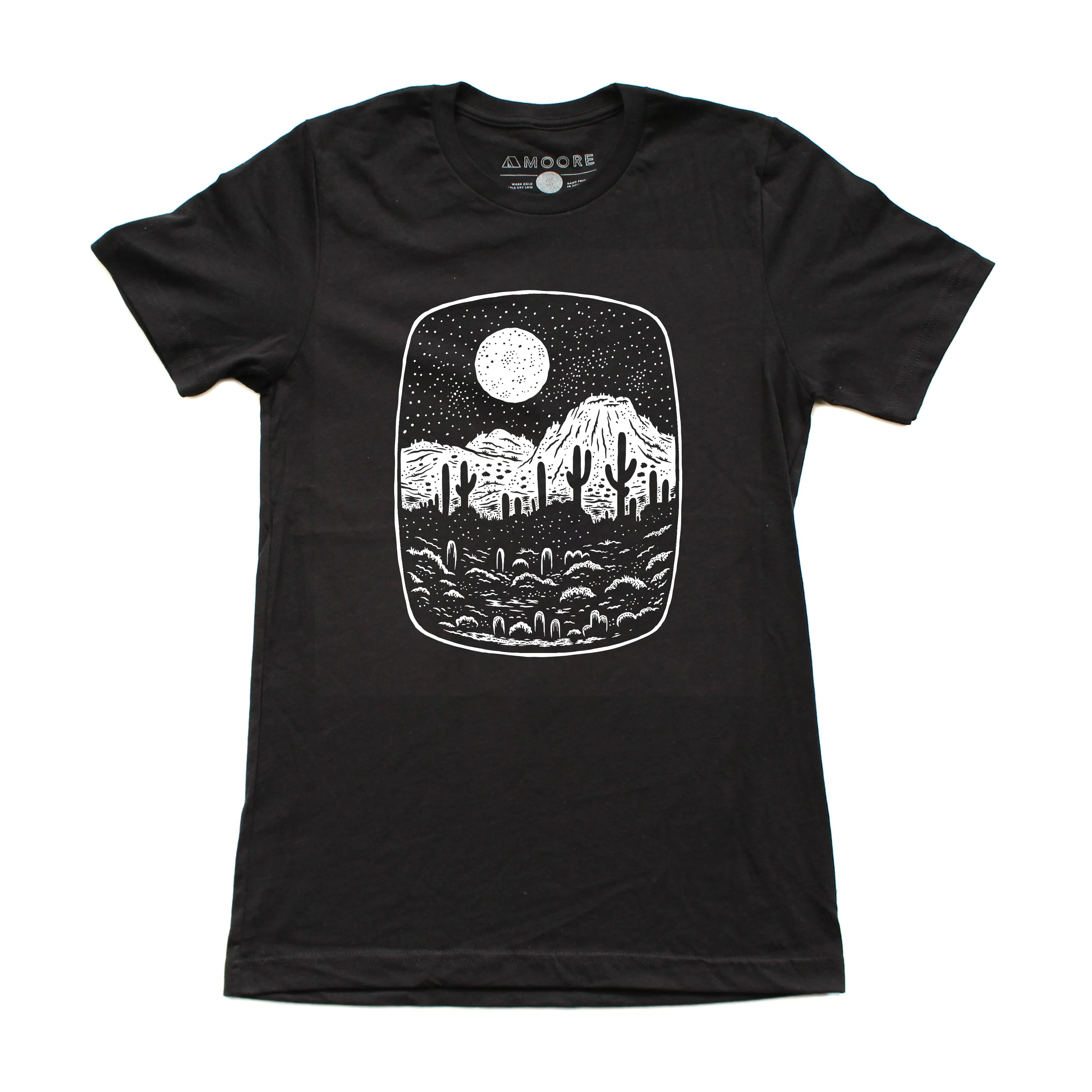 Night Butte Tee-Black