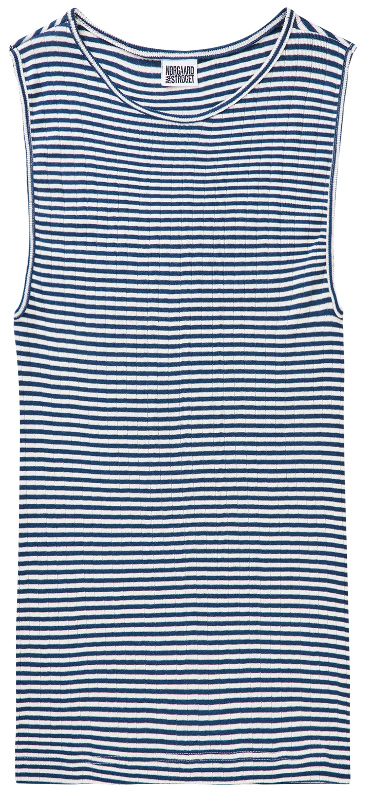 NPS Tank Top Fine Stripe, Marine/Ecru